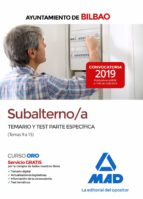 Subalterno/a del Ayuntamiento de Bilbao. Temario y test parte específica (Temas 9 a 15), de Varios autores | portada del libr