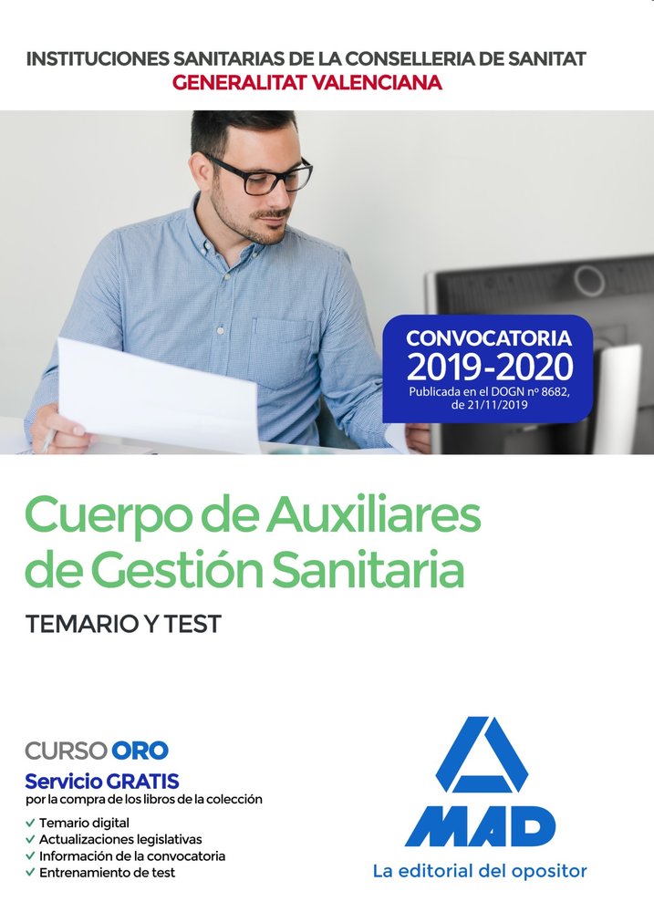 Cuerpo de Auxiliares de Gestión Sanitaria de la Administración de la Generalitat dependientes de la, de 7 | portada del libro