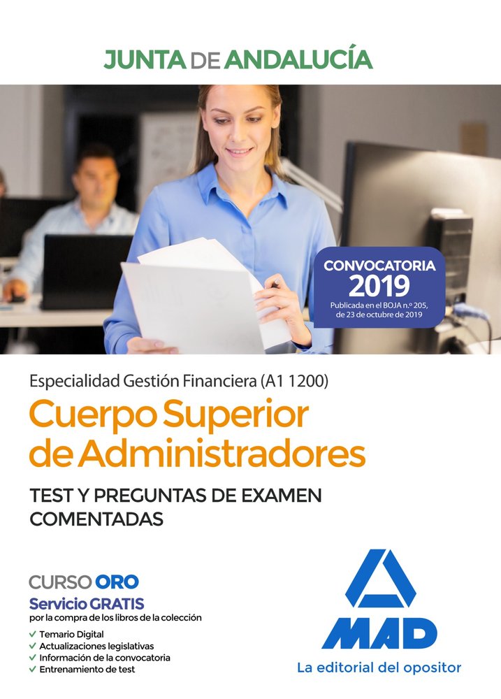 Cuerpo Superior de Administradores [Especialidad Gestión Financiera (A1 1200)] de la Junta de Andalu, de 7 | portada del libr