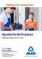 Ayudante de limpieza de la Administración de la Generalitat Valenciana. Temario específico y test, de Varios autores | portad