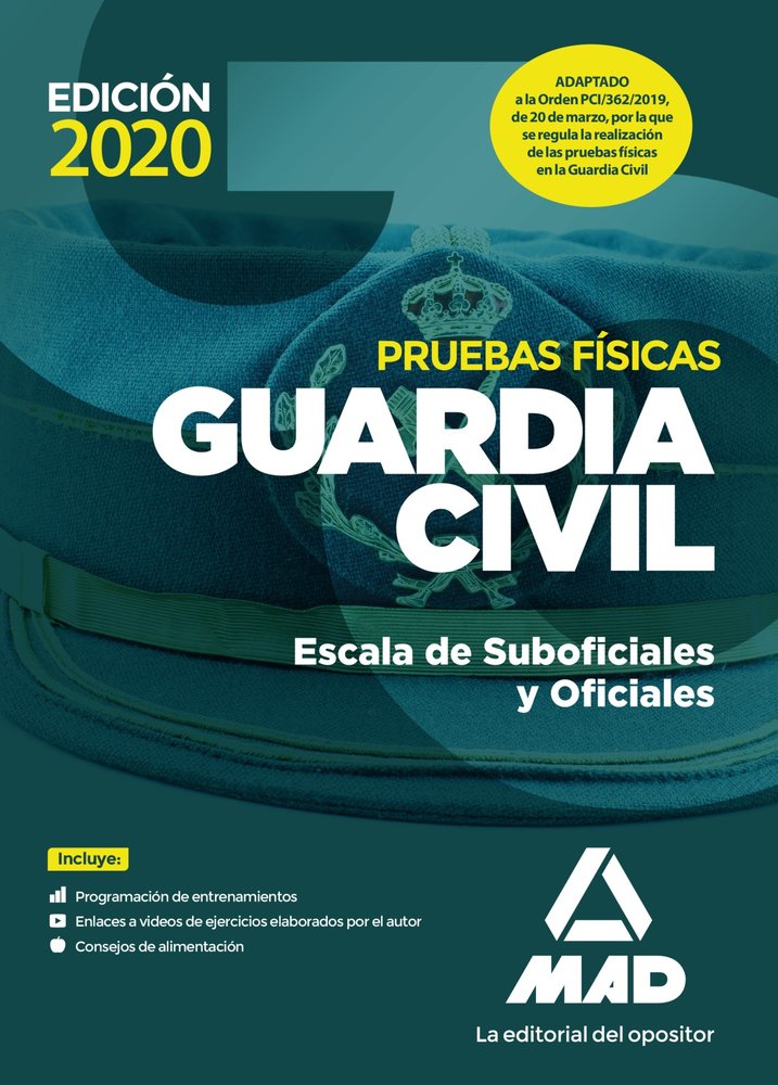 Guardia Civil Escala de Suboficiales y Oficiales. Pruebas físicas, de Sotelino López | portada del libro