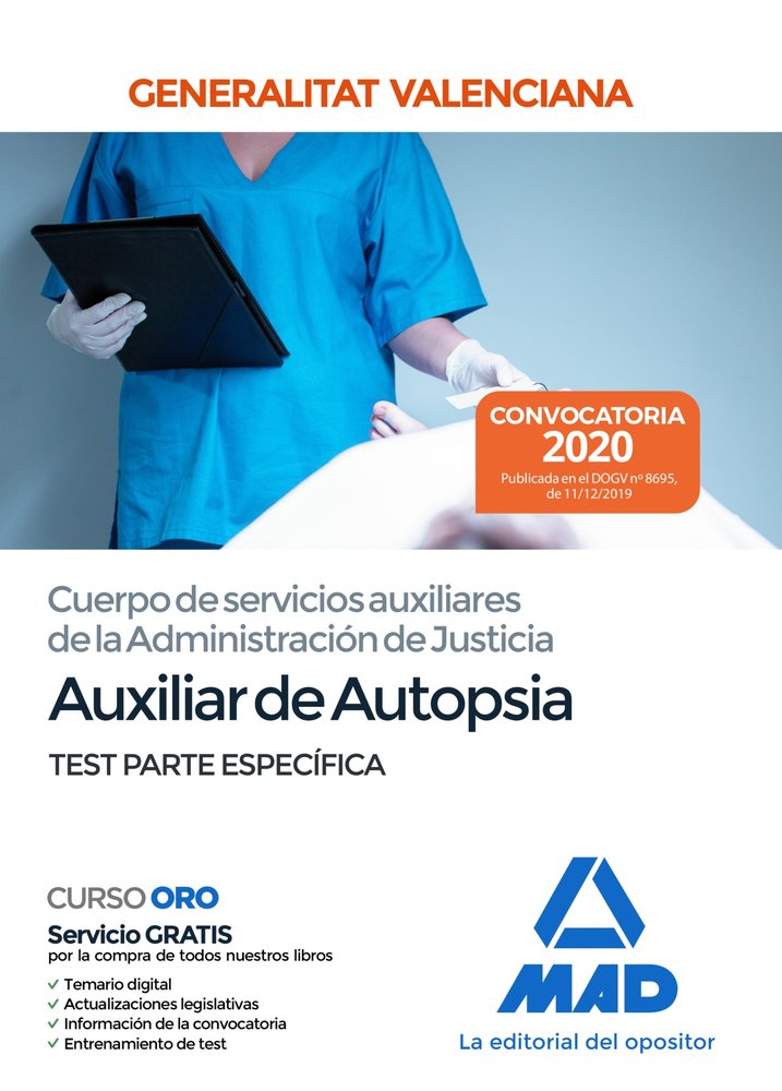 Cuerpo de servicios auxiliares de la Administración de Justicia de la Administración de la Generalit, de 7 | portada del libr