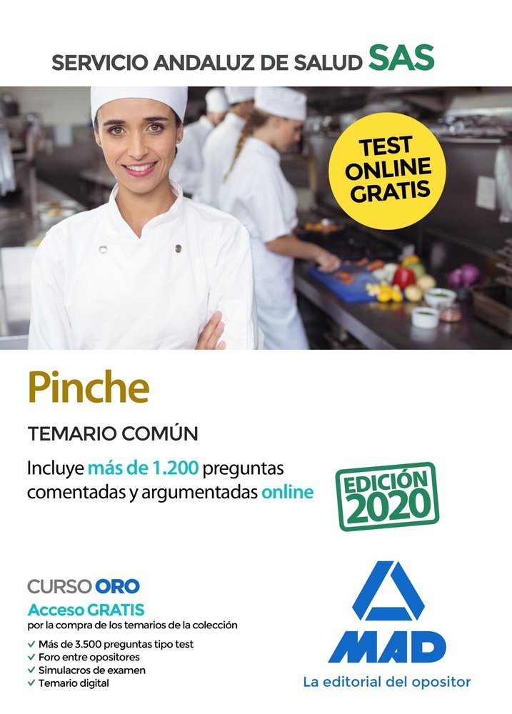 Pinche del Servicio Andaluz de Salud. Temario Común, de 7 Editores#Rodríguez Rivera | portada del libro