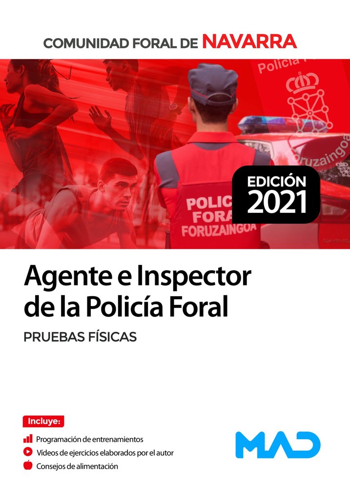 AGENTE E INSPECTOR DE LA POLICIA FORAL DE NAVARRA. PRUEBAS F, de SOTELINO LOPEZ | portada del libro