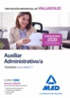 Auxiliar Administrativo de la Diputación Provincial de Valladolid. Temario volumen 1, de Varios autores | portada del libro
