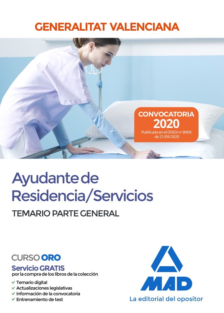 Ayudante de Residencia/Servicios de la Administración de la Generalitat Valenciana. Temario Parte Ge, de 7 EDITORES#TORRES FO
