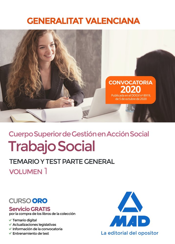 Cuerpo superior de gestión en acción social de la Administración de la Generalitat Valenciana, escal, de 7 EDITORES#MARTINEZ 