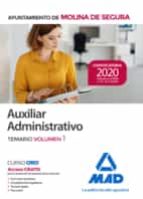 Auxiliar Administrativo del Ayuntamiento de Molina de Segura. Temario volumen 1, de Varios autores | portada del libro