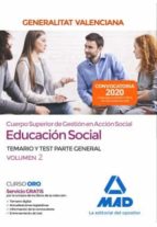 Cuerpo superior de gestión en acción social de la Administración de la Generalitat Valenciana, escal, de Varios autores | por