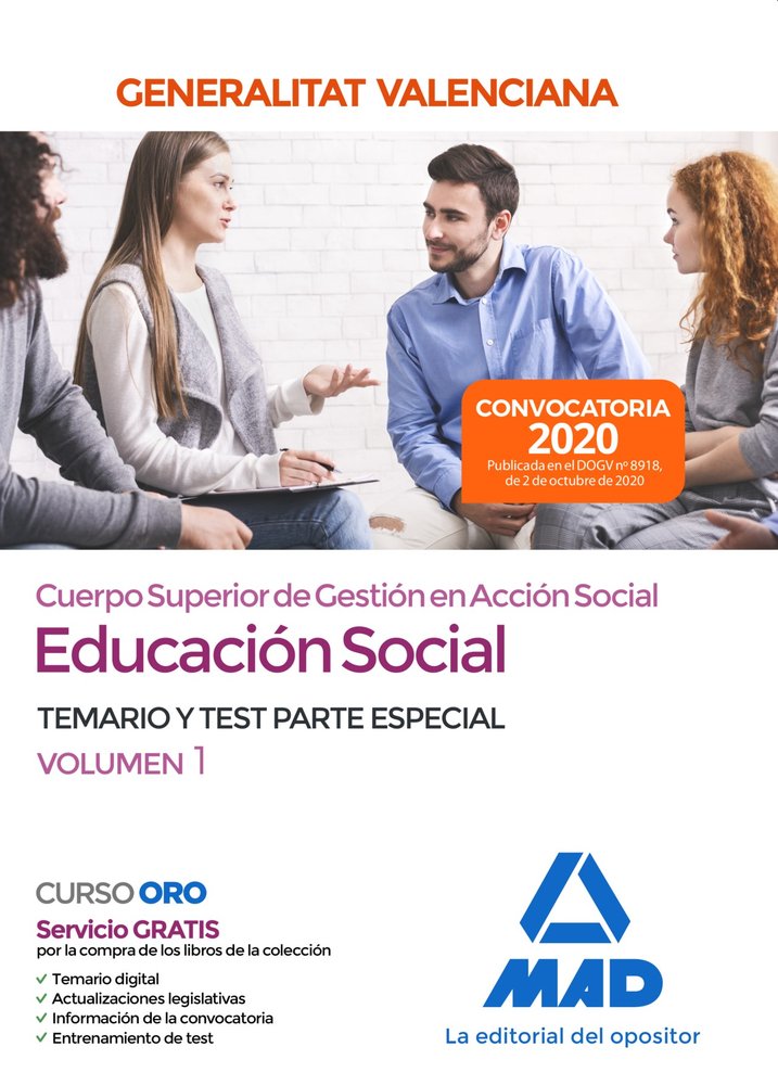 Cuerpo superior de gestión en acción social de la Administración de la Generalitat Valenciana, escal, de TORRES FONSECA | por