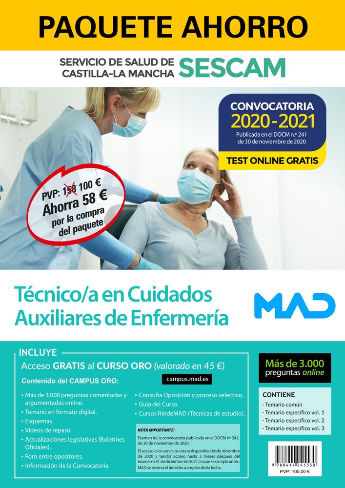 PAQUETE AHORRO Y TEST ONLINE GRATIS TECNICO EN CUIDADOS AUXI, de 7 EDITORES#ANIA PALACIO | portada del libro