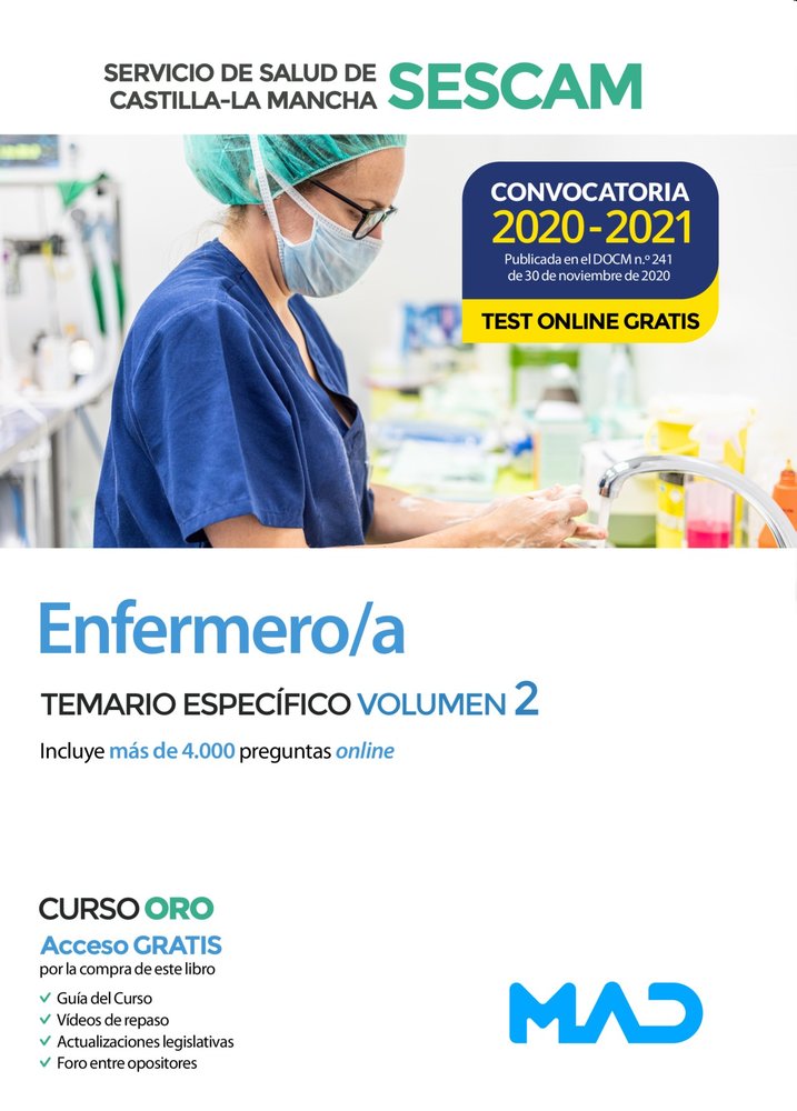 Enfermero/a del Servicio de Salud de Castilla-La Mancha (SESCAM). Temario específico volumen 2, de 7 EDITORES#CLAVIJO GAMERO 