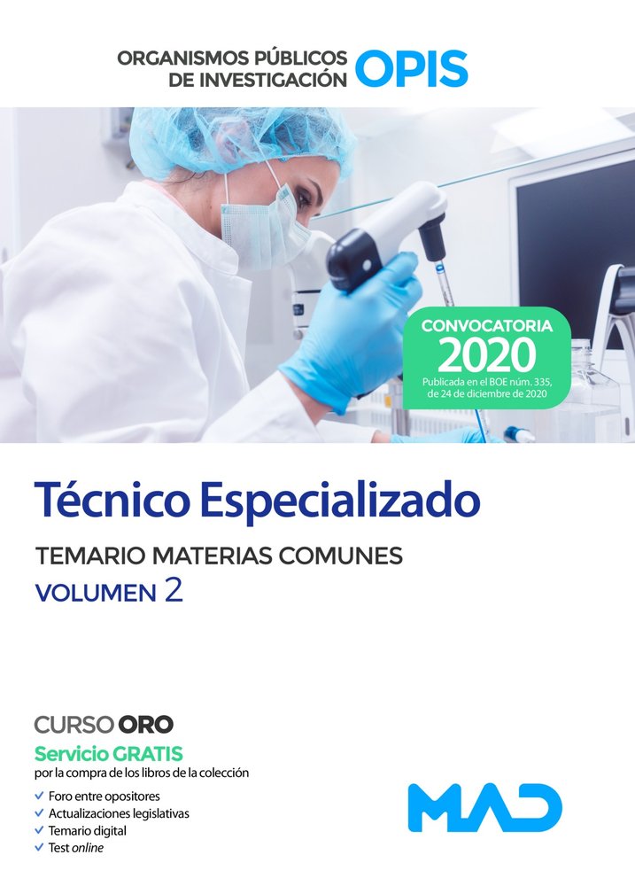 Técnico Especializado de los Organismos Públicos de Investigación. Temario de Materias Comunes Volum, de GONZALEZ RABANAL | p