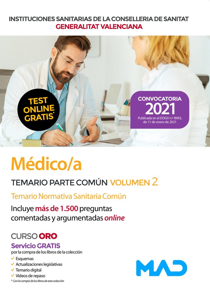 Médico/a de las Instituciones Sanitarias de la Conselleria de Sanitat de la Generalitat Valenciana., de 7 EDITORES#GONZALEZ R