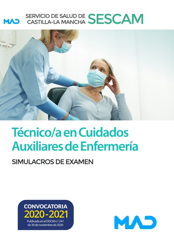 Técnico/a en Cuidados Auxiliares de Enfermería del Servicio de Salud de Castilla-La Mancha (SESCAM)., de 7 EDITORES | portada