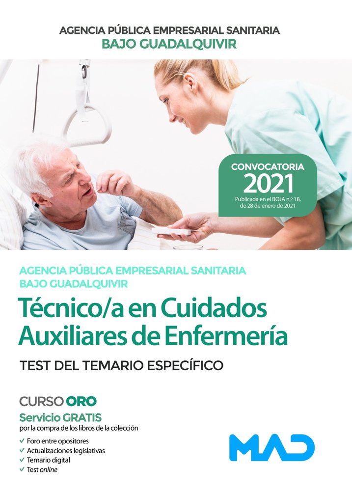 TECNICO/A EN CUIDADOS AUXILIARES DE ENFERMERIA DE LA AGENCIA, de 7 EDITORES | portada del libro