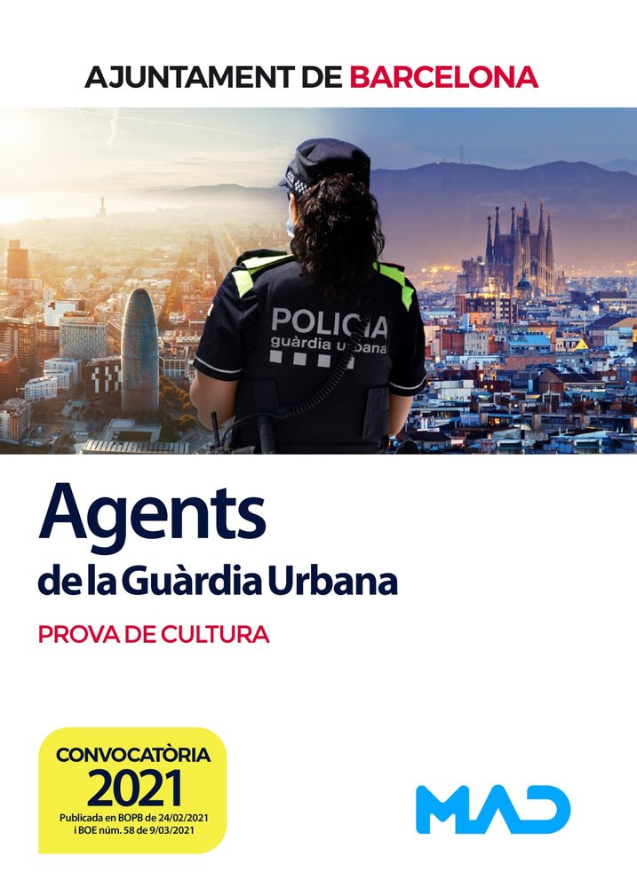 AGENTS GUARDIA URBANA PROVA DE CULTURA AYTO BARCELONA CATAL | portada del libro