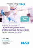 AYUDANTES DE INVESTIGACION ESPECIALIDAD DE LABORATORIO TECNICAS D, de Varios autores | portada del libro