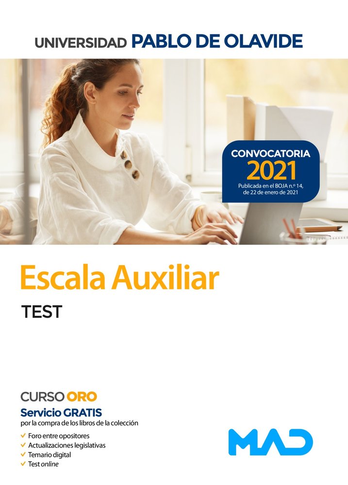 Escala Auxiliar de la Universidad Pablo de Olavide. Test, de 7 EDITORES#MARTINEZ DEL FRESNO | portada del libro