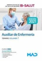 IBSALUT AUXILIAR DE NEFERMERIA TEMARIO 1 2021, de Varios autores | portada del libro