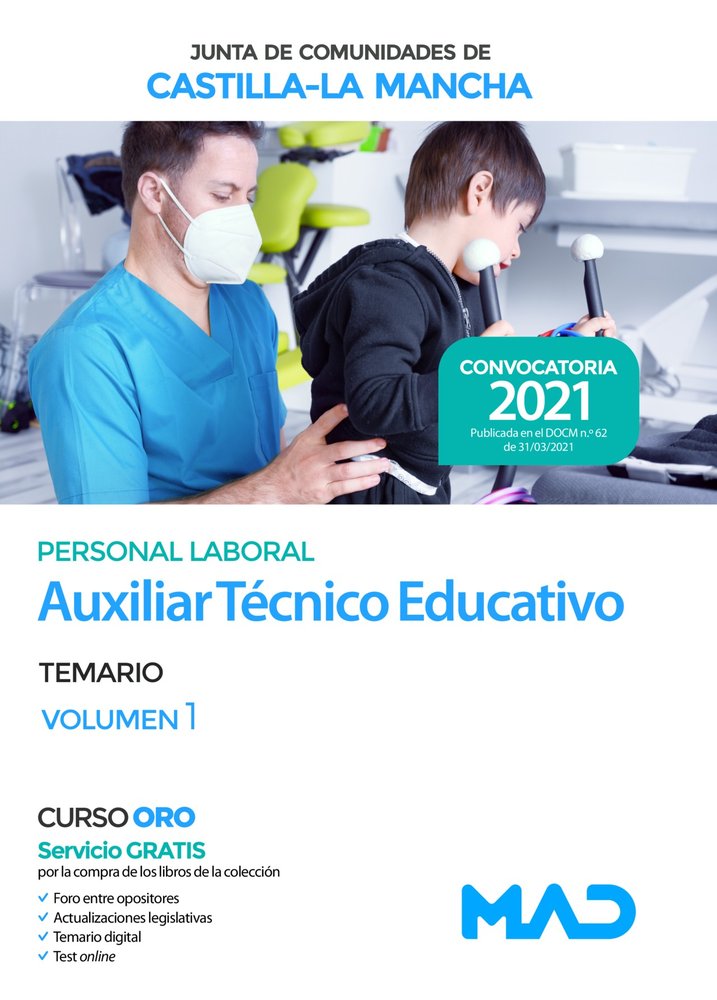 AUXILIAR TECNICO EDUCATIVO PERSONAL LABOR, de CLAVIJO GAMERO | portada del libro