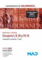 PERSONAL LABORAL DE LA UNIVERSIDAD DE SALAMANCA (GRUPOS I, I, de FRANCISCO JESUS TORRES FONSECA | portada del libro