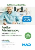 AUXILIAR ADMINISTRATIVO.TEMARIO 2. JUNTA DE ANDALUCIA, de Varios autores | portada del libro