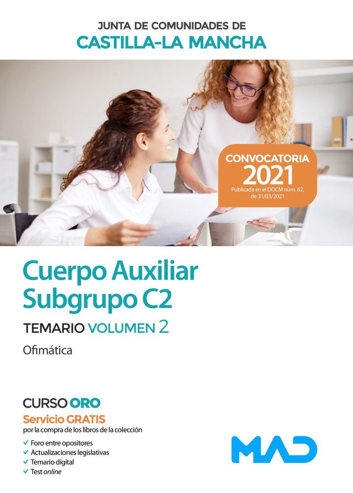 CUERPO AUXILIAR SUBGRUPO C2 DE LA JUNTA, de TOJEIRO ALCALA | portada del libro