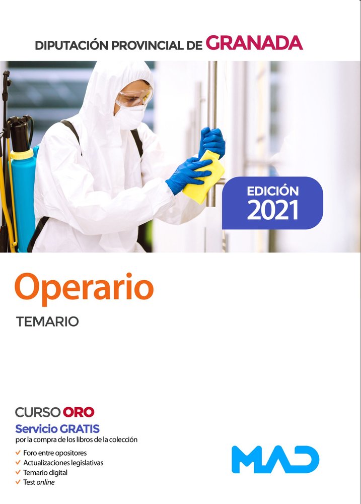 OPERARIO DIPUTACION PROVINCIAL DE GRANADA, de AA VV | portada del libro