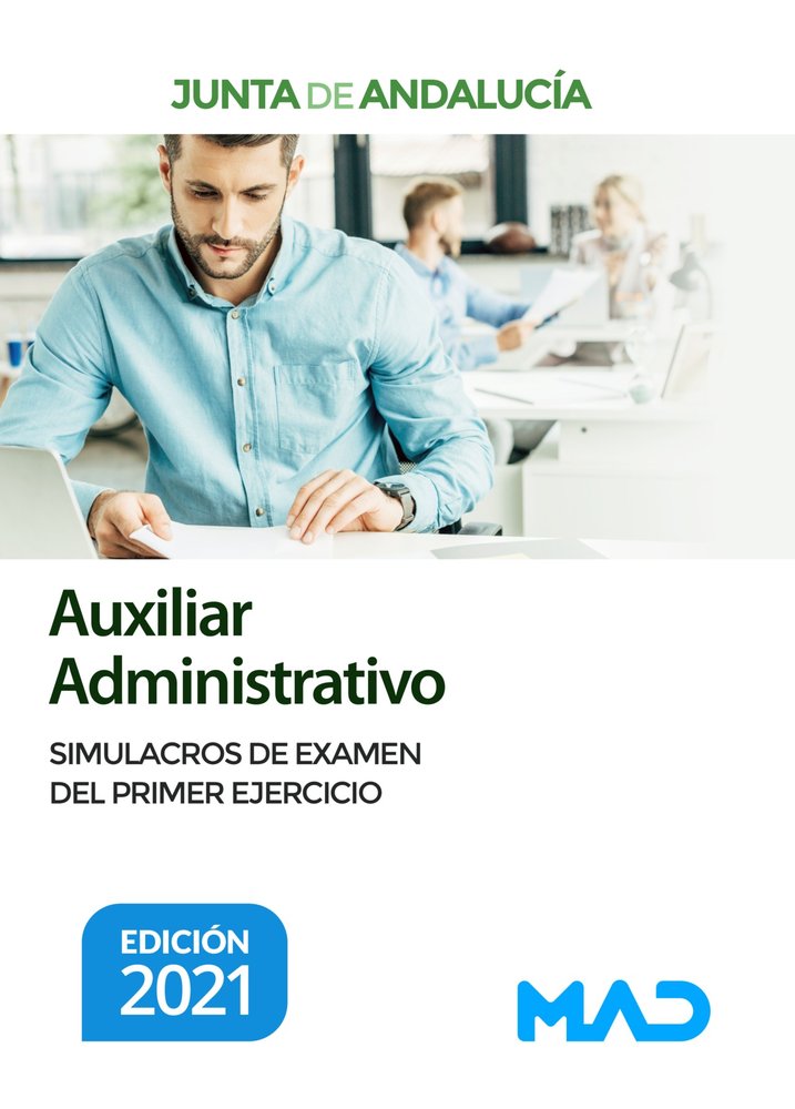 AUXILIAR ADMINISTRATIVO DE LA JUNTA DE ANDALUCIA. SIMULACROS, de TORRES FONSECA | portada del libro