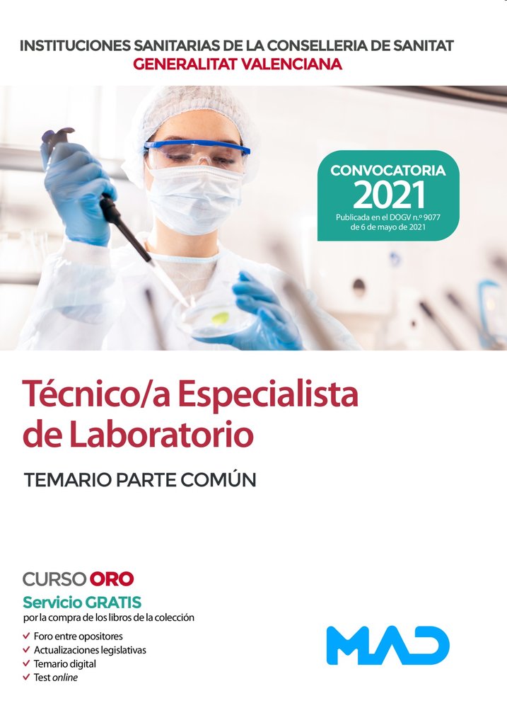 TECNICO/A ESPECIALISTA DE LABORATORIO DE LAS INSTITUCIONES S, de 7 EDITORES | portada del libro