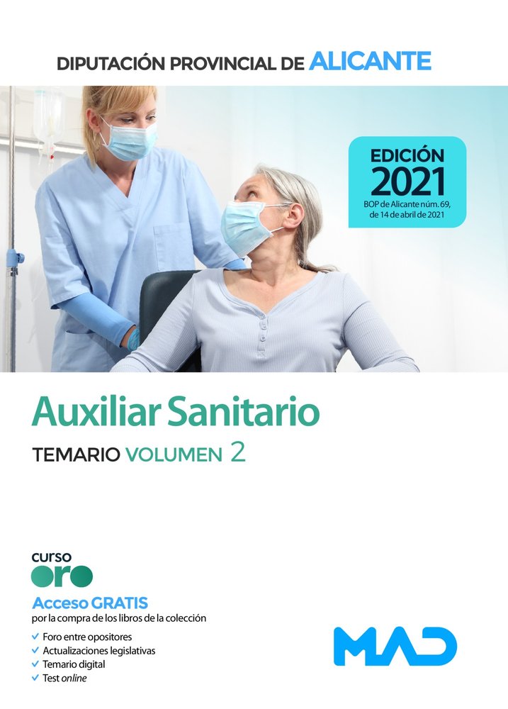 AUXILIAR SANITARIO DE LA DIPUTACION PROVINCIAL DE ALICANTE., de 7 EDITORES#ANIA PALACIO | portada del libro