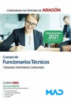 CUERPO DE FUNCIONARIOS TECNICOS DE LA ADMINISTRACION DE LA C, de Varios autores | portada del libro