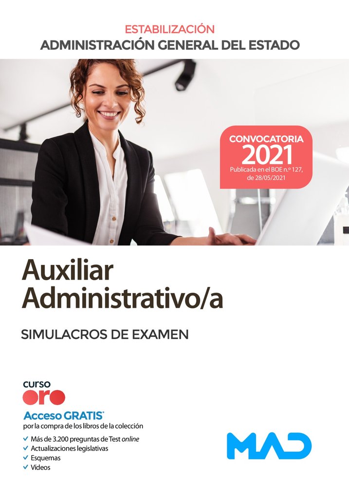 AUXILIAR ADMINISTRATIVO DE LA ADMINISTRACION GENERAL DEL EST, de 7 EDITORES#TOJEIRO ALCALA | portada del libro