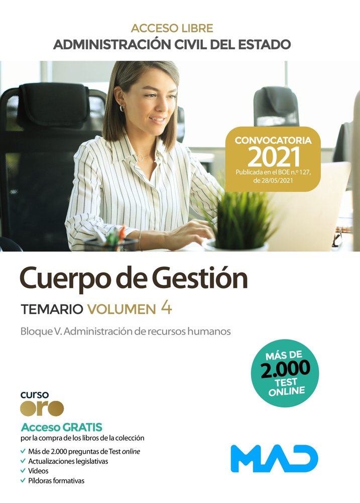 CUERPO GESTION ADMINISTRACION ACCESO VOL4, de 7 EDITORES#GONZALEZ RABANAL | portada del libro