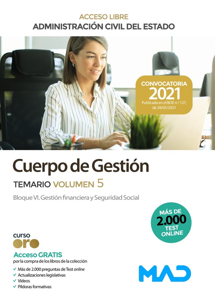 CUERPO GESTION ADMINISTRACION ACESSO VOL5, de GONZALEZ RABANAL | portada del libro