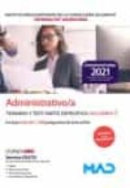 ADMINISTRATIVO/A DE INSTITUCIONES SANITARIAS DE LA CONSELLER, de Domingo Gómez Martínez | portada del libro