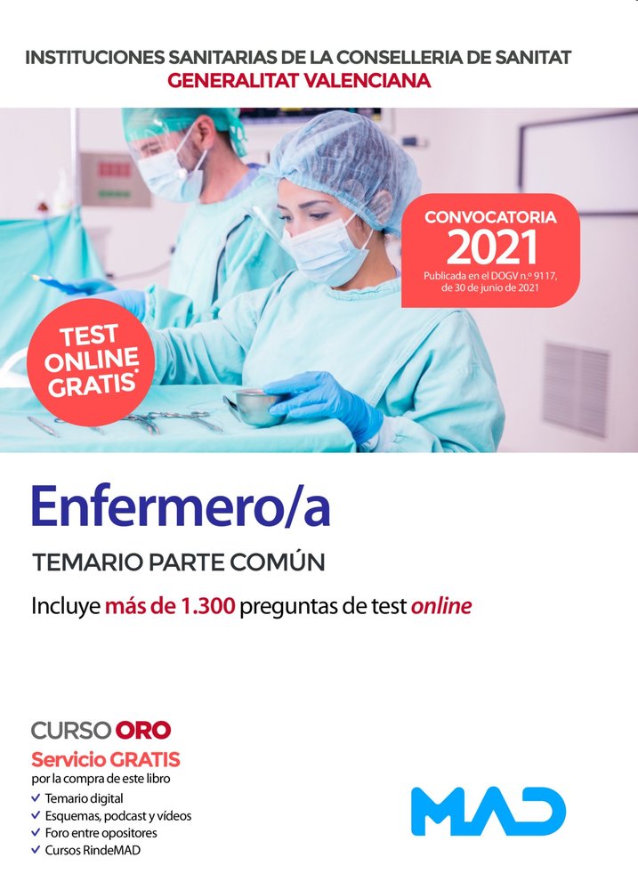 ENFERMERO/A DE INSTITUCIONES SANITARIAS DE LA CONSELLERIA DE, de 7 EDITORES#MOLADA LOPEZ | portada del libro