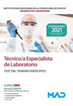 TECNICO/A ESPECIALISTA DE LABORATORIO DE LAS INSTITUCIONES S, de Varios autores | portada del libro