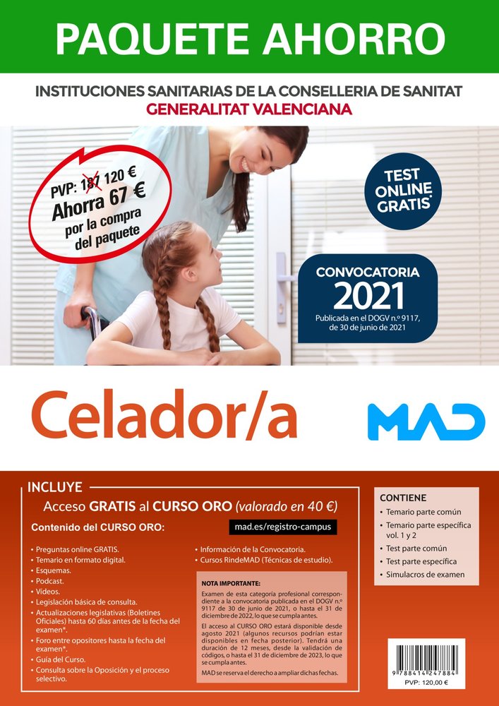 PAQUETE AHORRO TEST PAPEL CELADOR/A CONSELLERIA DE SANITAT G, de 7 EDITORES#ANIA PALACIO | portada del libro