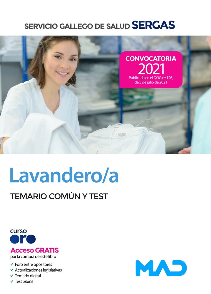 LAVANDERO/A DEL SERVICIO GALLEGO DE SALUD, de 7 EDITORES#GANCEDO CONS | portada del libro