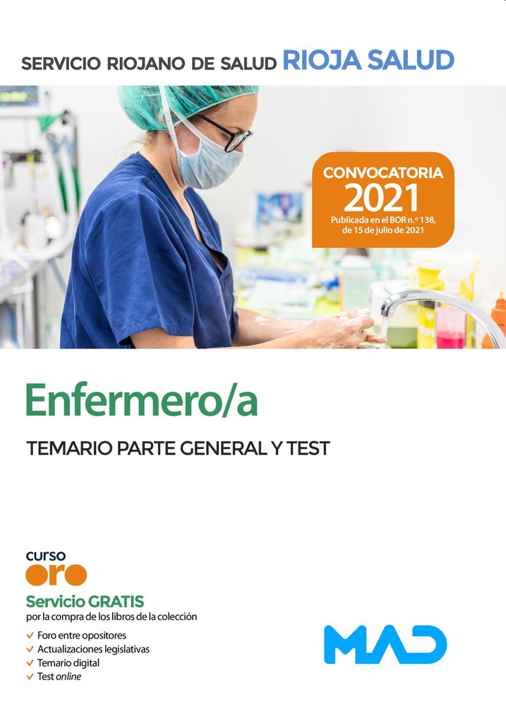 Enfermero/a del Servicio Riojano de Salud. Temario Parte General y test, de 7 EDITORES#GOMEZ MARTINEZ | portada del libro