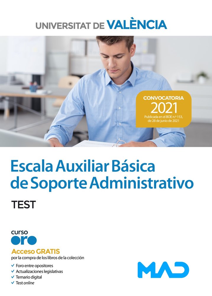 ESCALA AUXILIAR BASICA DE SOPORTE ADMINISTRATIVO DE LA UNIVE, de CALVO PRIETO | portada del libro