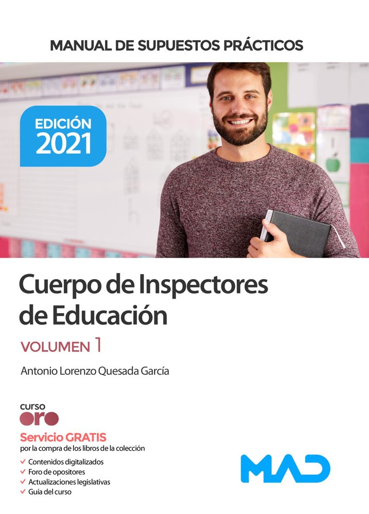 INSPECTORES EDUCACION SUPUESTOS PRACTICOS VOL 1 | portada del libro