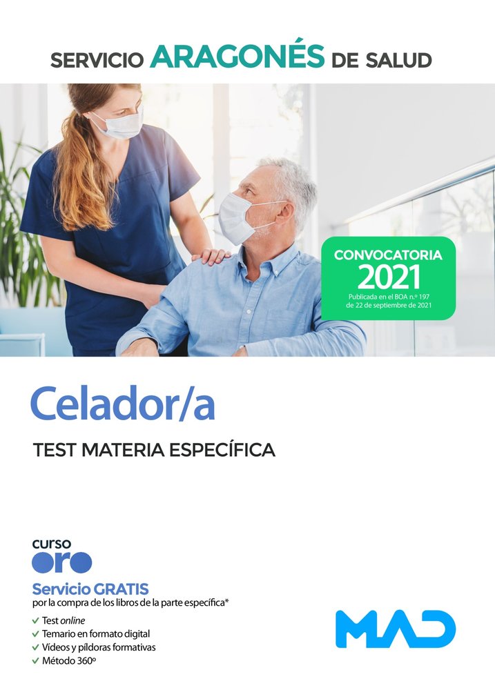 CELADORES SERVICIO ARAGONES DE SALUD. TEST ESPECIFICO | portada del libro