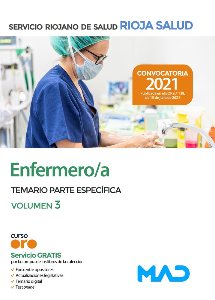 ENFERMERO/A SERVICIO RIOJANO SALUD TEM PARTE ESP, de 7 EDITORES#ANIA PALACIO | portada del libro