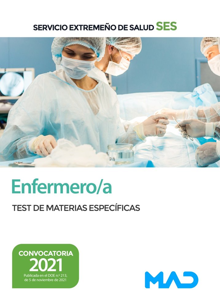ENFERMERO/A TEST SERVICIO EXTREMEÑO SALUD | portada del libro