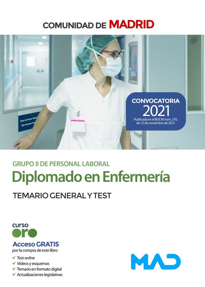 DIPLOMADO EN ENFERMERIA GRUPO II PERSONAL LABORAL) DE LA, de 7 EDITORES#GARCIA FERNANDEZ | portada del libro