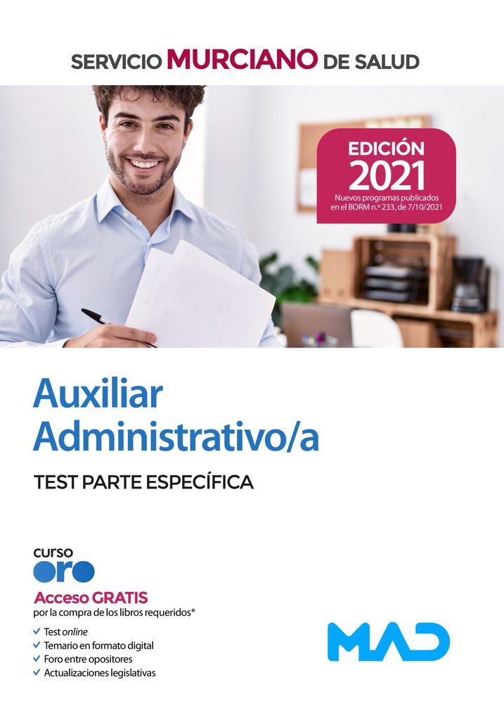 AUXILIAR ADMINISTRATIVO/A MURCIA SALUD PA, de 7 EDITORES#GOMEZ MARTINEZ | portada del libro