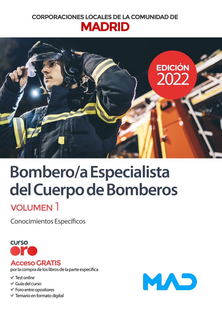BOMBERO/A ESPECIALISTA CUERPO BOMBEROS, de MARTY CLEMENT | portada del libro